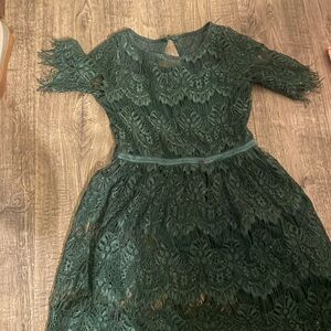 Kids green led was with lace and lining size 4